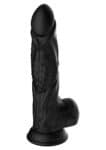 Dildo spingente e vibrante Raptor Hidden Desire Extreme nero con base a ventosa