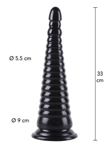 Anal Cone 33 cm Hidden Desire Extreme con quote: 5,5 cm a meta' e 9 cm alla base del cono