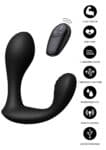 Bullseye Prostate Plug nero con telecomando senza fili