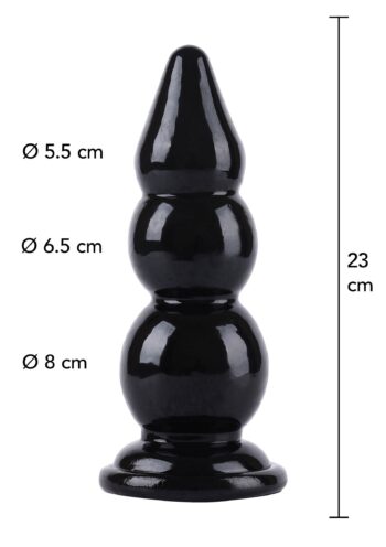 Buttplug Balls 23 cm Hidden Desire Extreme con quote: 5,5 cm, 6,5 cm e 8 cm di diametro