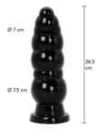 Buttplug Balls 24,5 cm Hidden Desire Extreme con quote: 7 cm in punta e 7,5 cm alla sfera piu’ larga