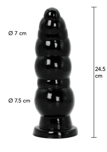 Buttplug Balls 24,5 cm Hidden Desire Extreme con quote: 7 cm in punta e 7,5 cm alla sfera piu' larga