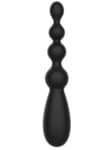 Tetra Thrill Anal Vibrator nero con quattro sfere e display del programma