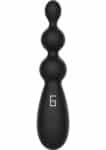 Triple Thrill Anal Vibrator nero con tre sfere e display del programma