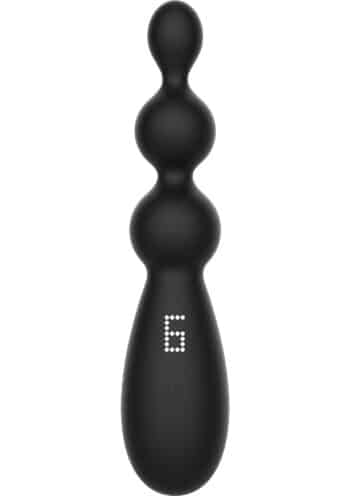 Triple Thrill Anal Vibrator visto frontalmente, display e tasto di accensione