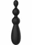 Triple Thrill Anal Vibrator nero con tre sfere e display del programma