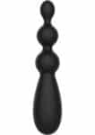 Triple Thrill Anal Vibrator nero con tre sfere e display del programma