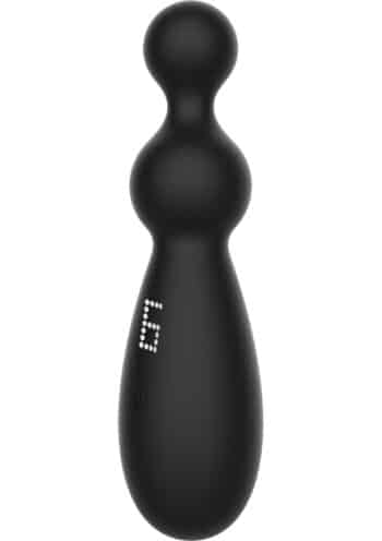 Twin Thrill Anal Vibrator nero con display luminoso del programma