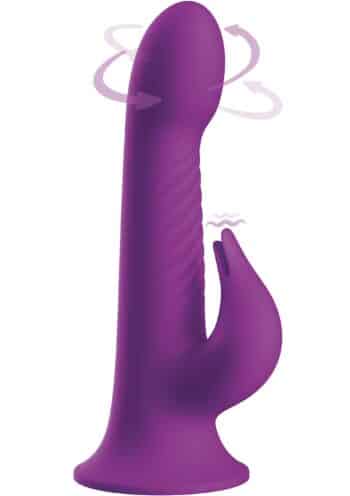 Playhouse Delight vibratore rabbit rotante viola con frecce del movimento rotatorio