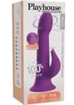 Playhouse Delight vibratore rabbit rotante viola con frecce del movimento rotatorio