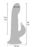 Playhouse Delight vibratore rabbit rotante viola con frecce del movimento rotatorio
