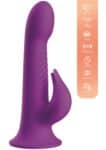 Playhouse Delight vibratore rabbit rotante viola con frecce del movimento rotatorio