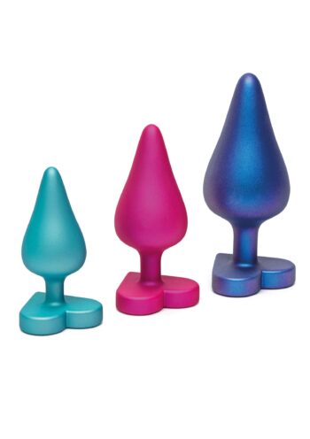 I tre plug ROMP Luster in fila per dimensione crescente